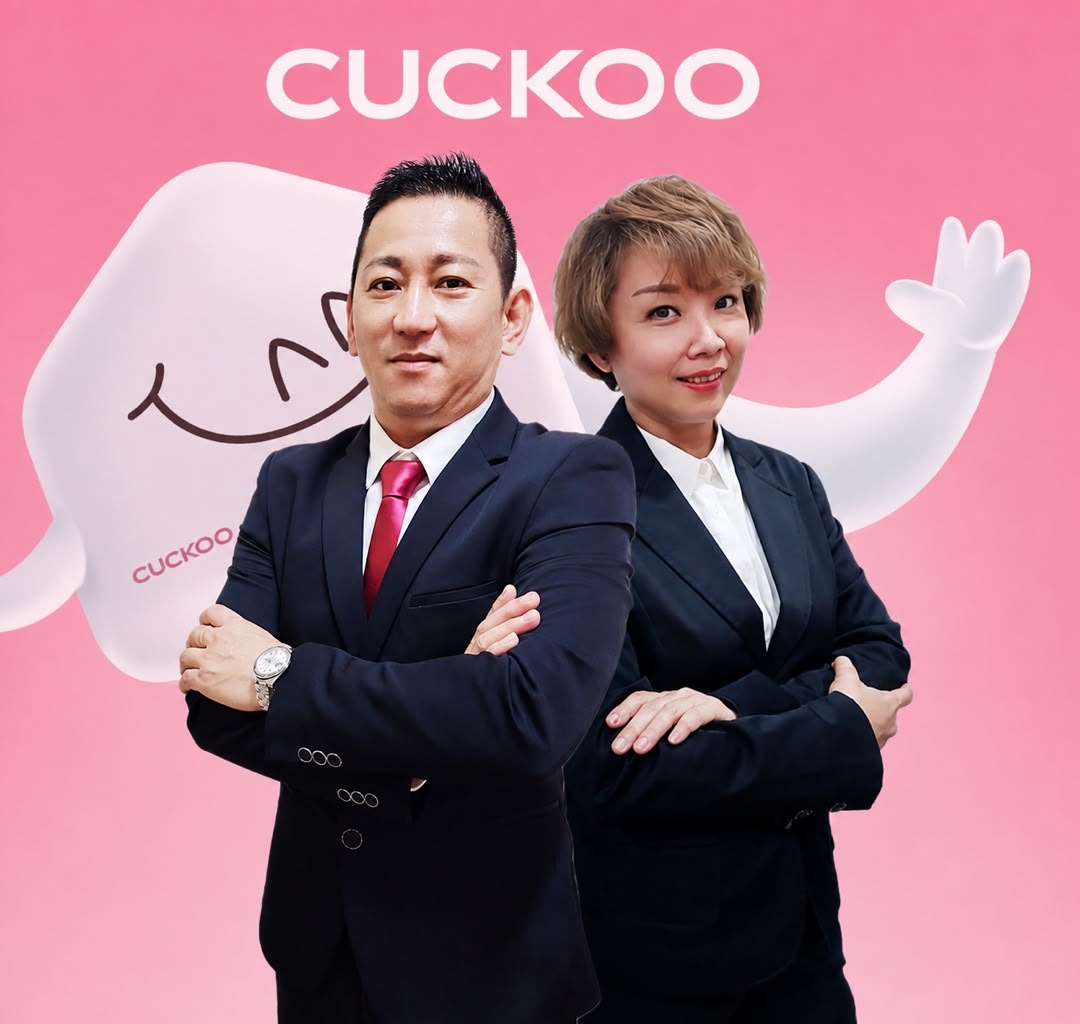 CUCKOO Branch Sales Manager Danny Tey and Sales Representative Josephine Tee