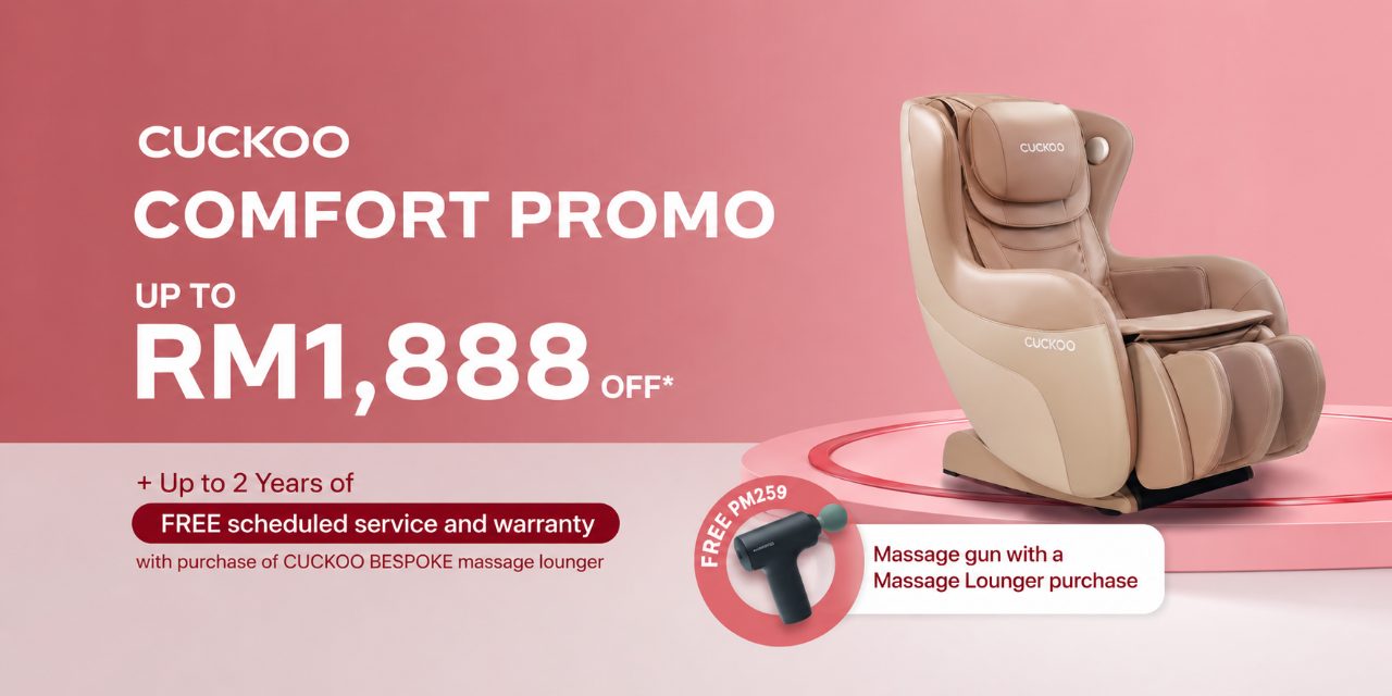 CUCKOO Comfort Promo 按摩椅优惠